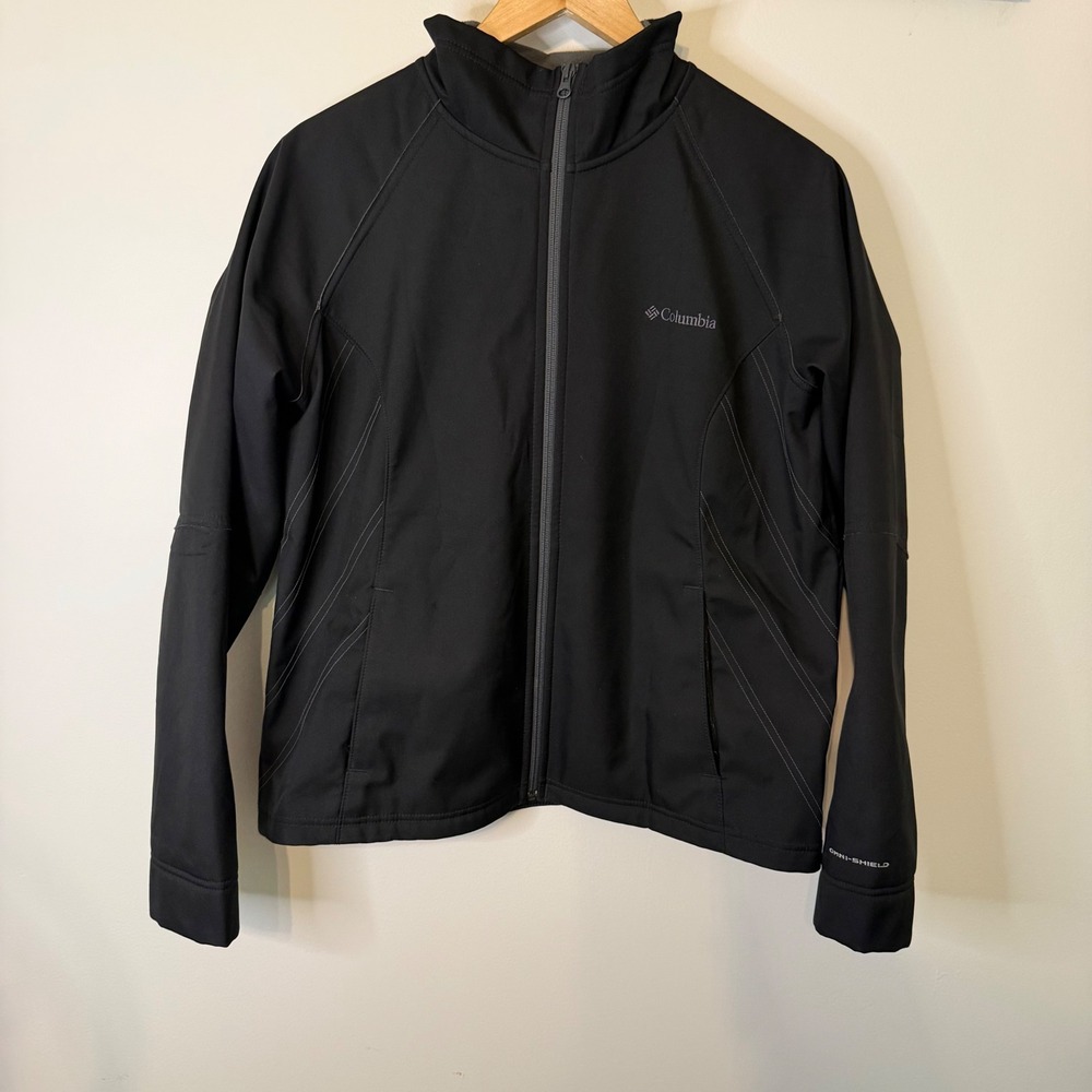 Columbia Womens XL Kruser Ridge Softshell Jacket Black Omni-Shield Gorpcore